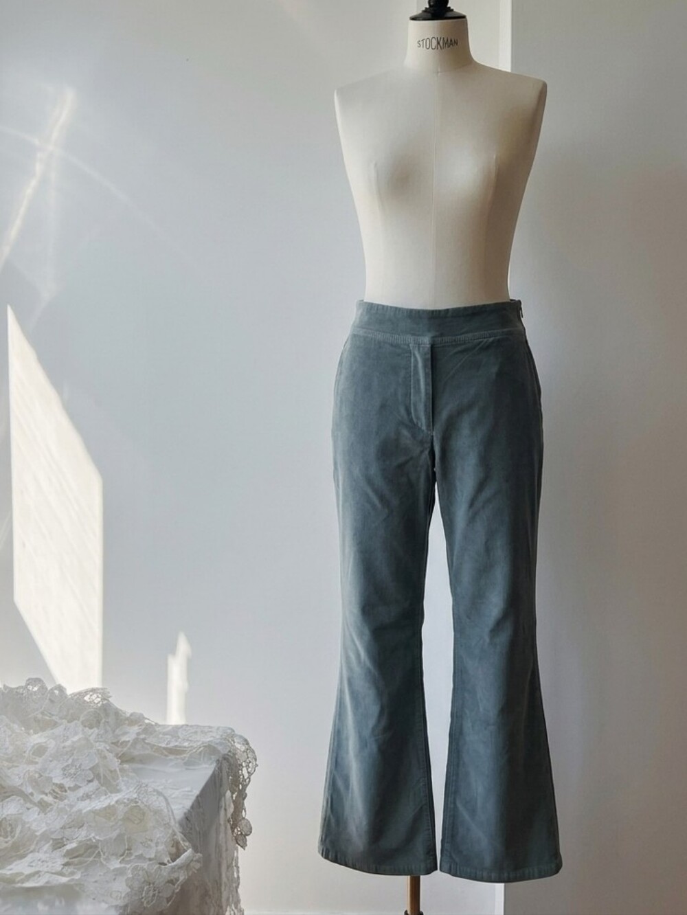 Chic Free People suede-look flare pants